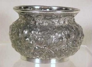 Barbour Brother quadruple silver waste bowl
