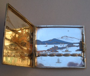 Japan silver cigarette case