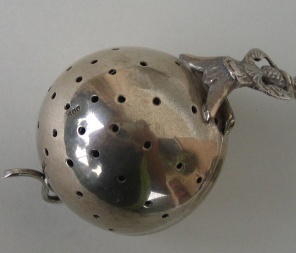 Italian silver tea strainer
