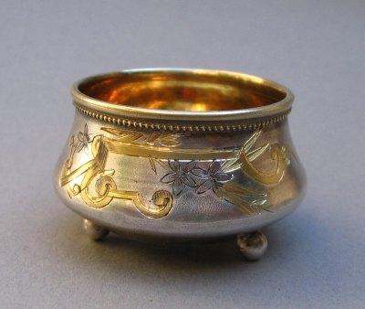 Russian silver salt cellar: Moskow 1899-1908