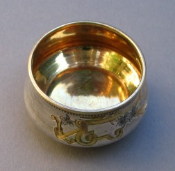 Russian silver salt cellar: Moskow 1899-1908