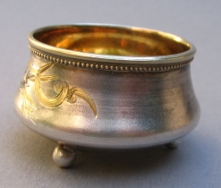 Russian silver salt cellar: Moskow 1899-1908