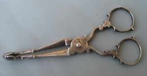 silver tea tongs