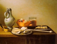 still life painting with pipe lighter