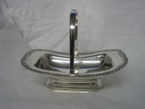 silver cake basket: 1816 Thomas Blagden & Co