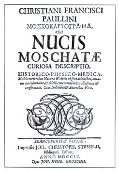 J.C.Stossel's book about nutmeg, printed in 1704