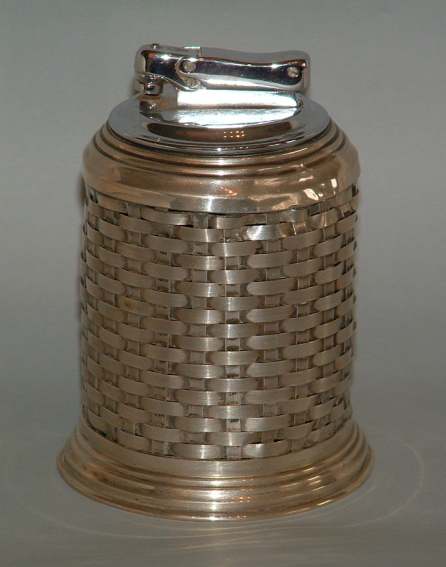 Italian silver table lighter Colibri