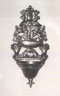Italian silver holy water font