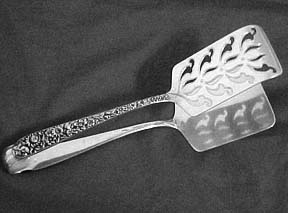 silver asparagus server: Kirk & Son