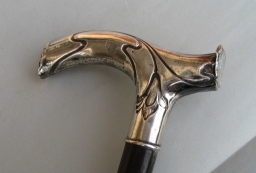 German walking stick with silver handle