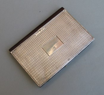 silver dance card holder