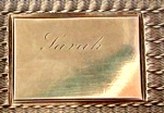 silver dance card holder reserve