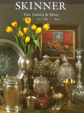 Skinner auction catalog of Silver Judaica
