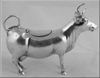 silver cow creamer