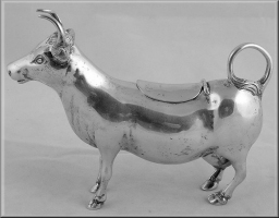 silver cow creamer