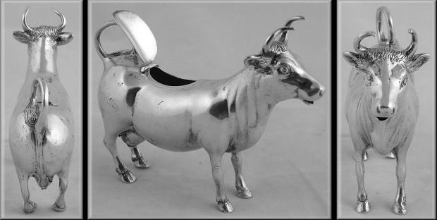 silver cow creamer