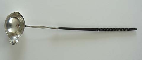 George III punch ladle, London 1789, Samuel Meriton maker