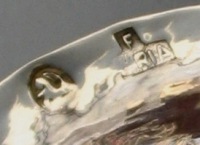 Spanish antique silver ember bowl (chofeta, brasero) hallmarks