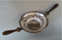 Spanish antique silver ember bowl (chofeta, brasero)