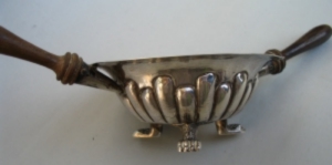 Spanish antique silver ember bowl (chofeta, brasero)