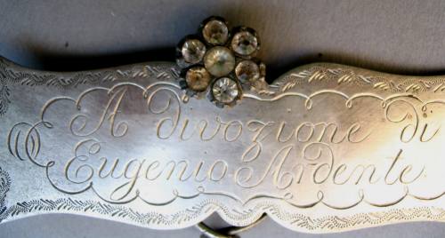silver ex-voto plaque: Naples 19th century
