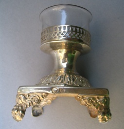 19th century Belgian silver flower holders