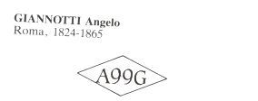 silversmith  Giannotti Angelo, Rome, 1824-1865: hallmark
