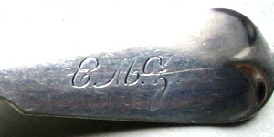 A.D. Norton and Gorham silver spoon monogram