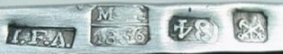 hallmark
St.Petersburg
1835
silversmith
Johann Fridrik Akerblom
assayer
Mikail Mikhalovich Karpinshi