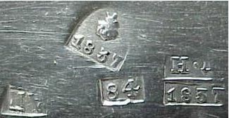 hallmark
Moskow
1837
silversmith IP
assayer
Nikola Lukich Dubrovin