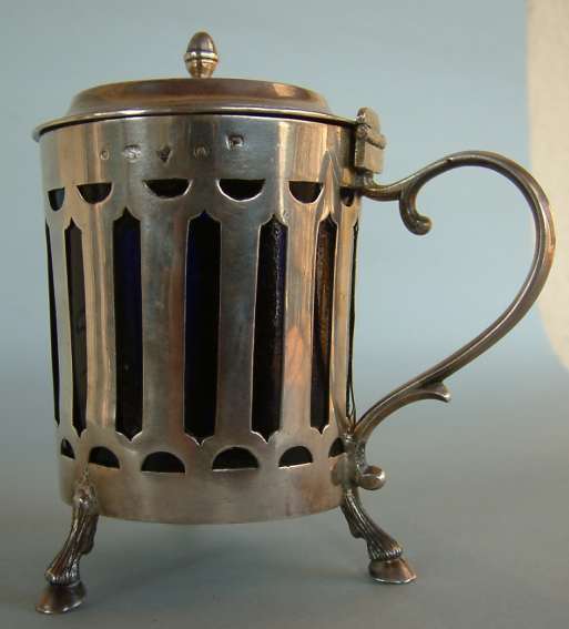  French antique silver mustard pot 1798/1809