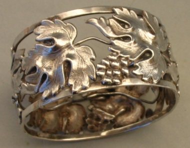 Continental antique silver napkin ring