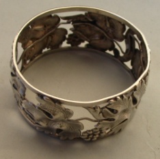 Continental antique silver napkin ring