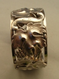 Continental antique silver napkin ring