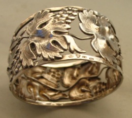 Continental antique silver napkin ring