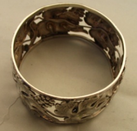 Continental antique silver napkin ring