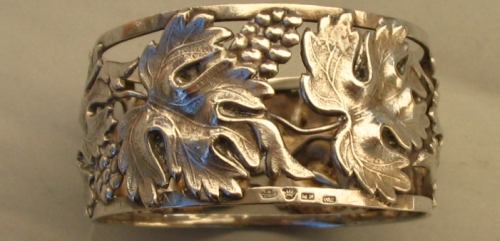 Continental antique silver napkin ring