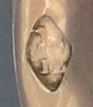 Italian antique silver chamber stick palmatoria hallmark