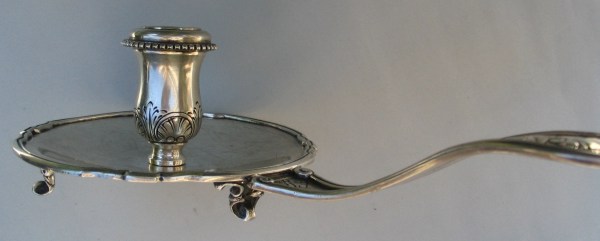 Italian antique silver chamber stick palmatoria