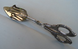 pastry server with sterling silver handles