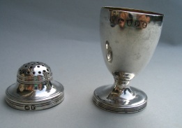 antique Georgian silver pepperette 1810