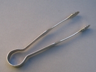 silver sugar tongs: Temesvar 1810