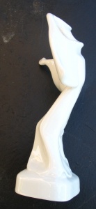 white porcelain geisha figurine