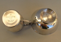 silver plate Reed & Barton Paul Revere Miniature sugar bowl and milk creamer