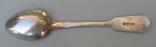 Russian antique silver spoon