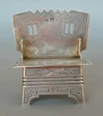 antique Russian silver
salt throne