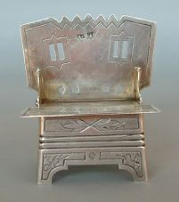 antique Russian silver
salt throne