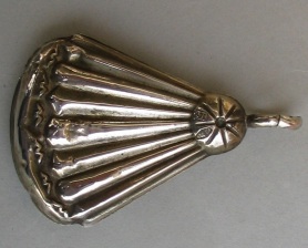 Italian antique silver baby rattle