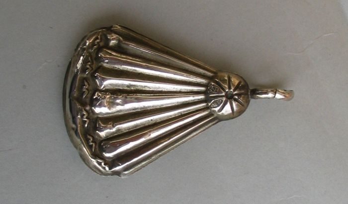 Italian silver baby rattle