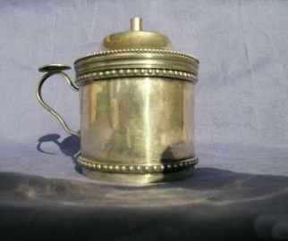 silver bougie-box or taper-box: Milano mid 19th century 